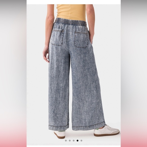 Eesome Mineral Washed wideleg Pant NWT - Picture 4 of 6